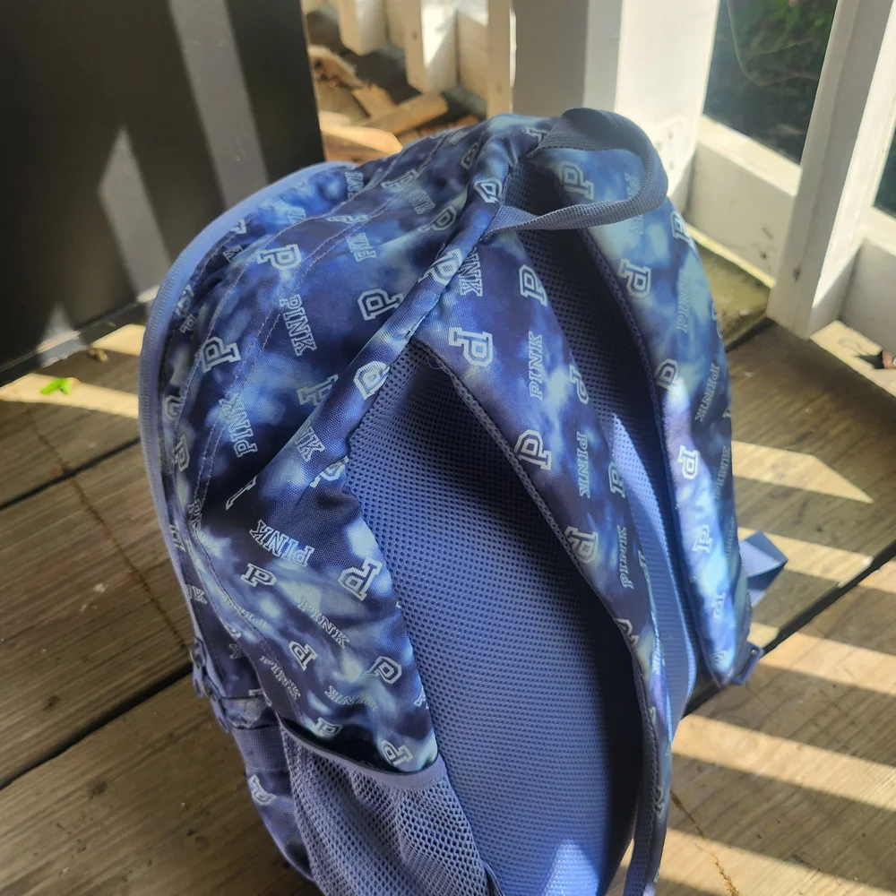 PINK Victoria's Secret Blue Backpack - Picture 7 of 9